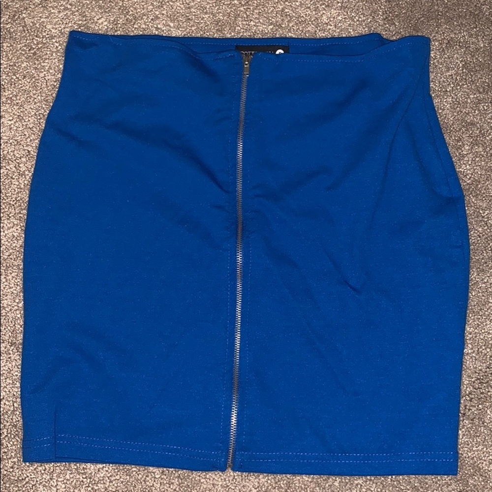Cotton On Blue Zip Skirt